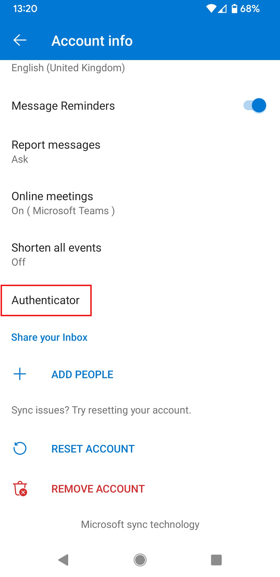 Microsoft Outlook Authenticator On Mobile Devices Watergate Bay Hotel